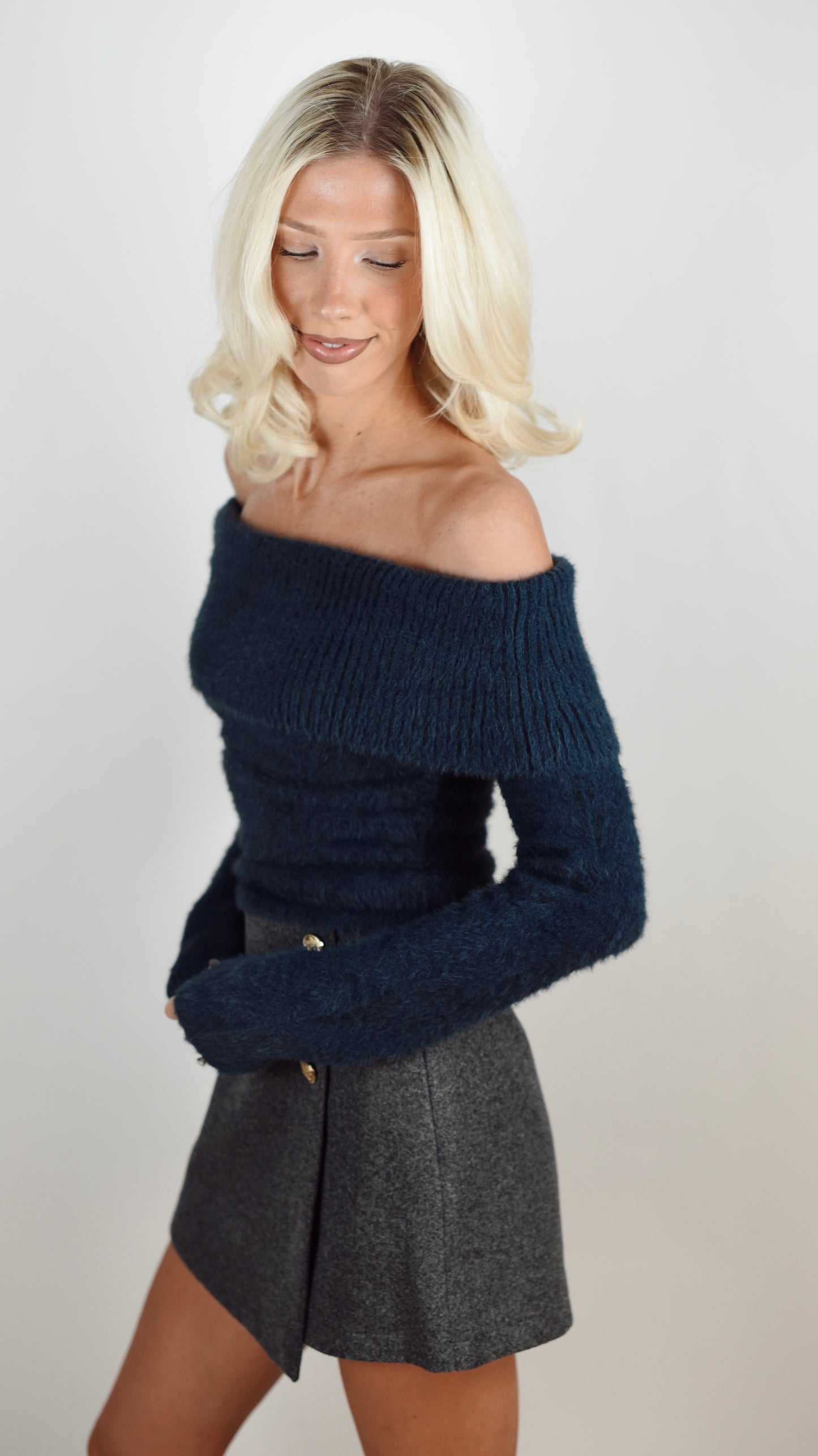 Iris Navy Sweater