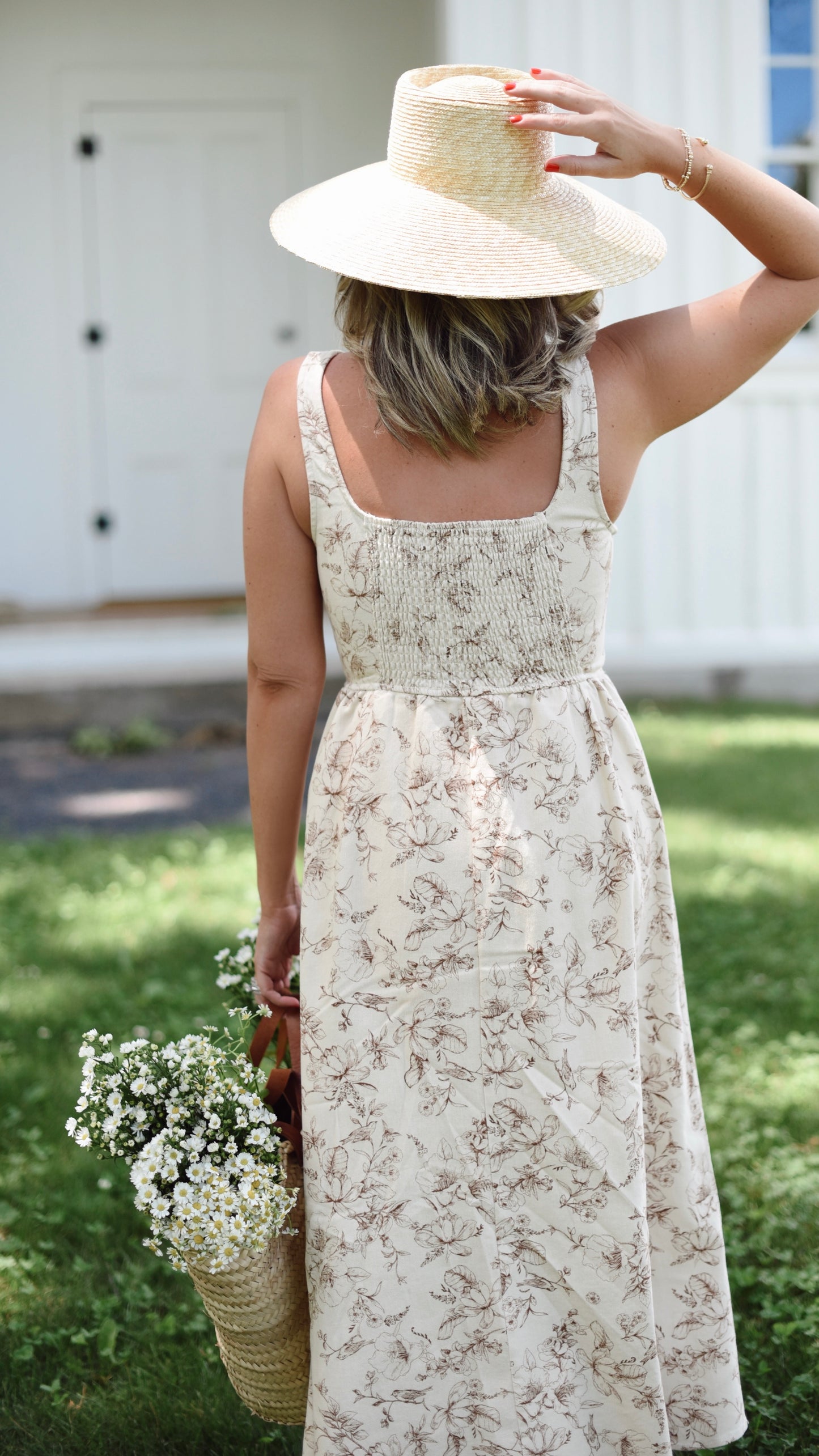 Eliza Ivory Floral Dress