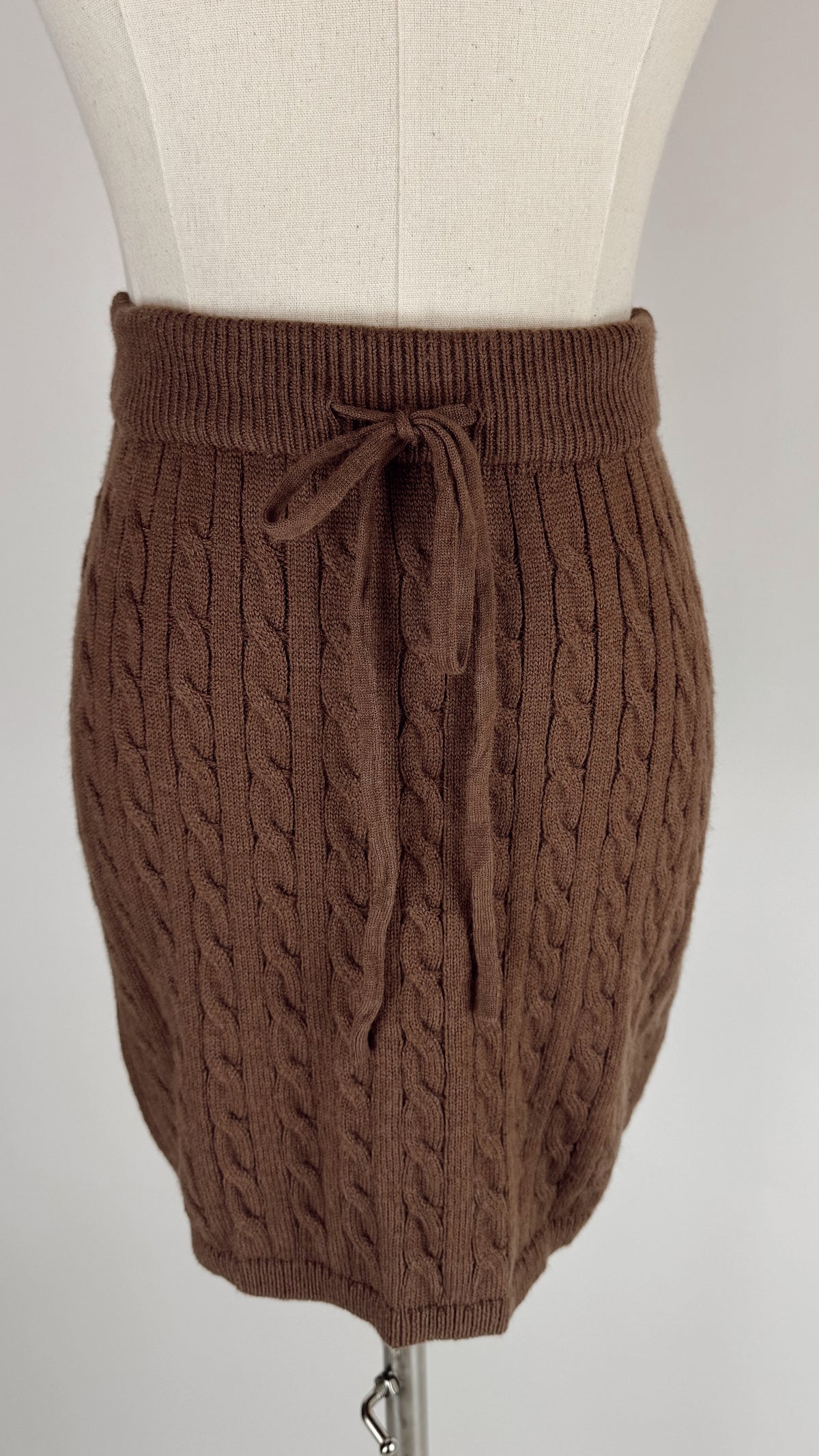 Lucy Chocolate Sweater Skirt Set