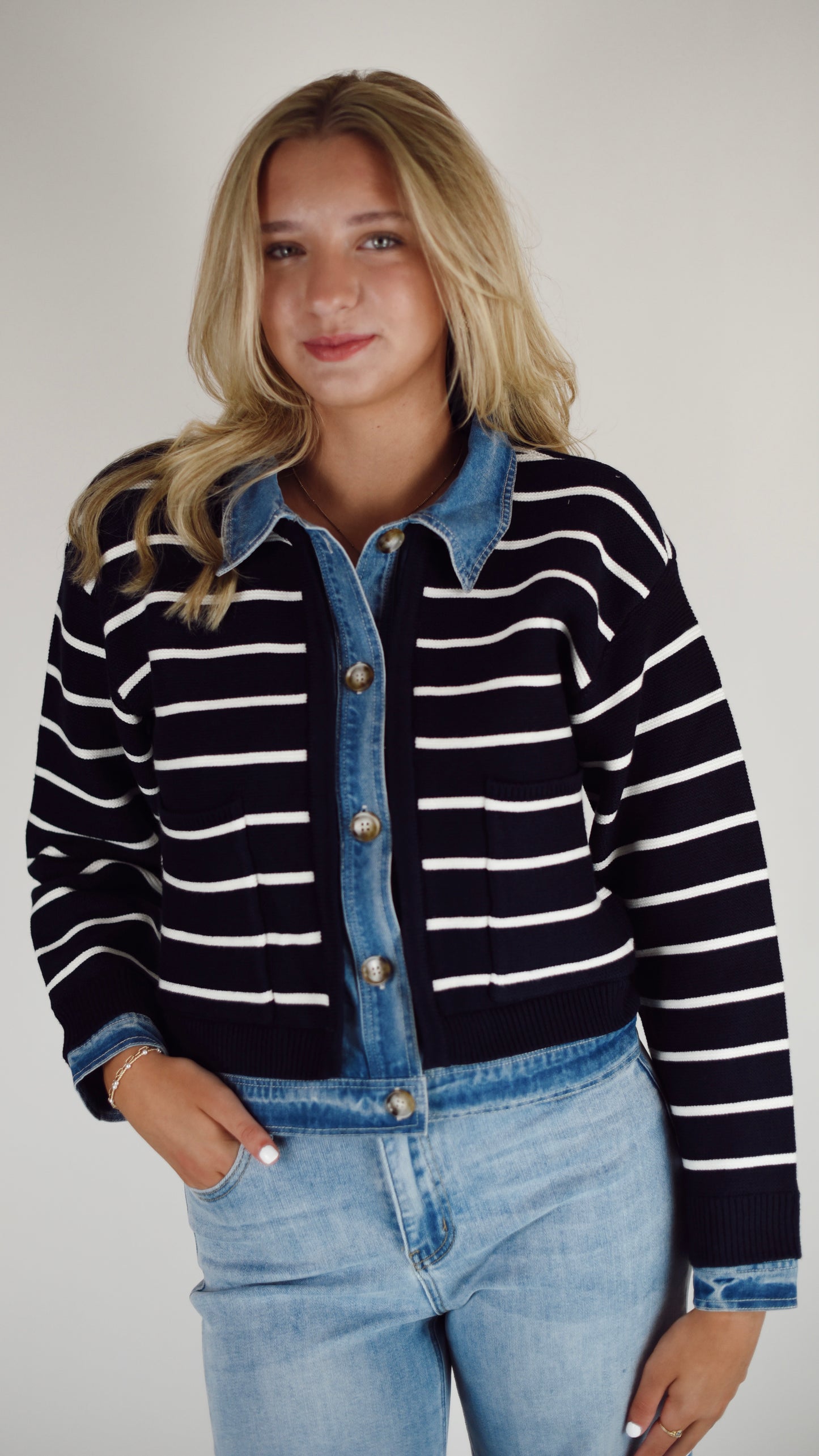 Hannah Cuffed Light Denim Jeans