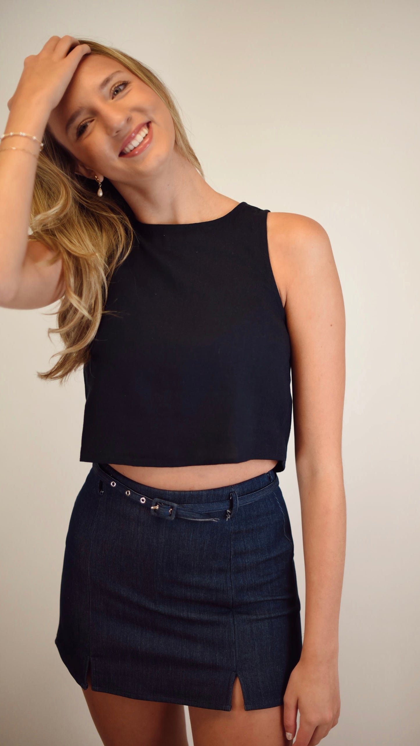 Miranda Navy Top
