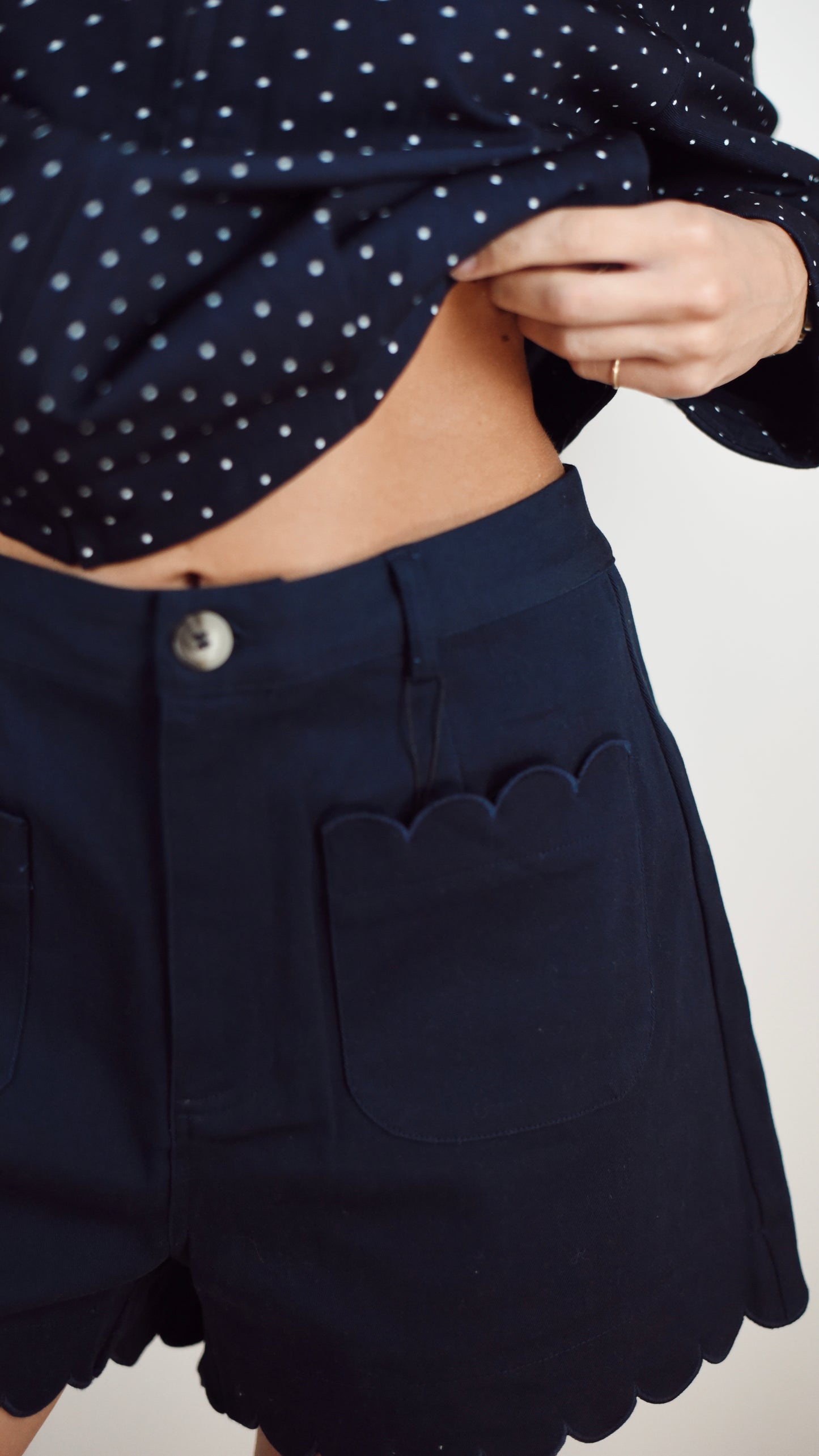 Maddy Navy Shorts