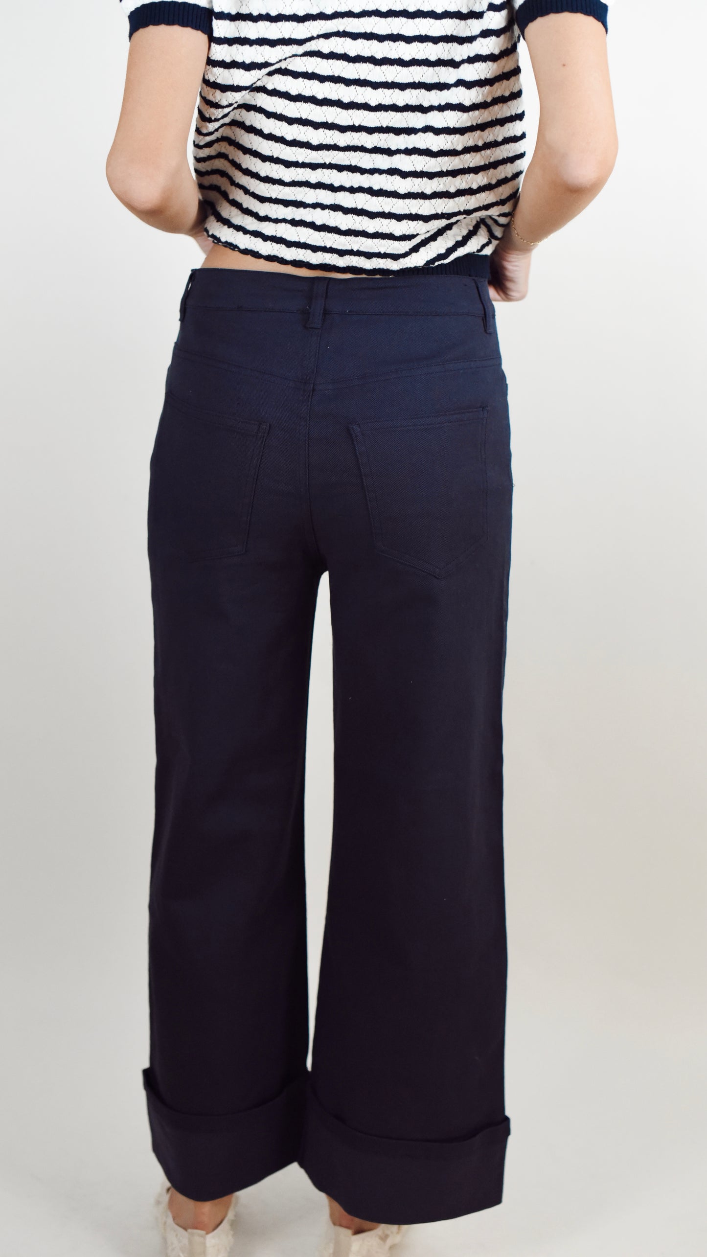 Mavis Navy Pant