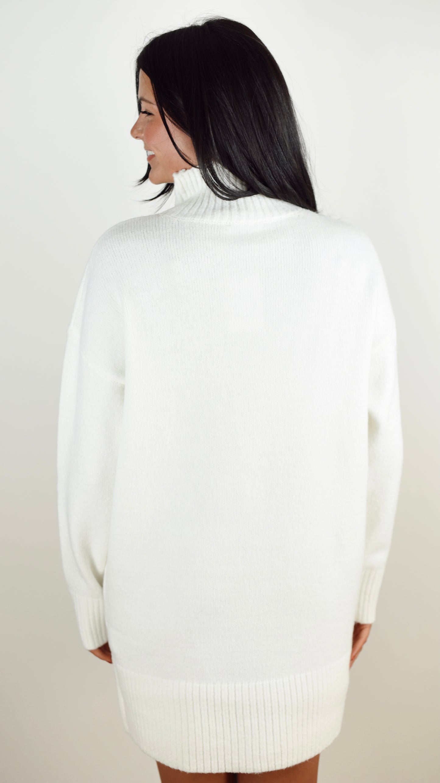 Hailey Cream Sweater Dress