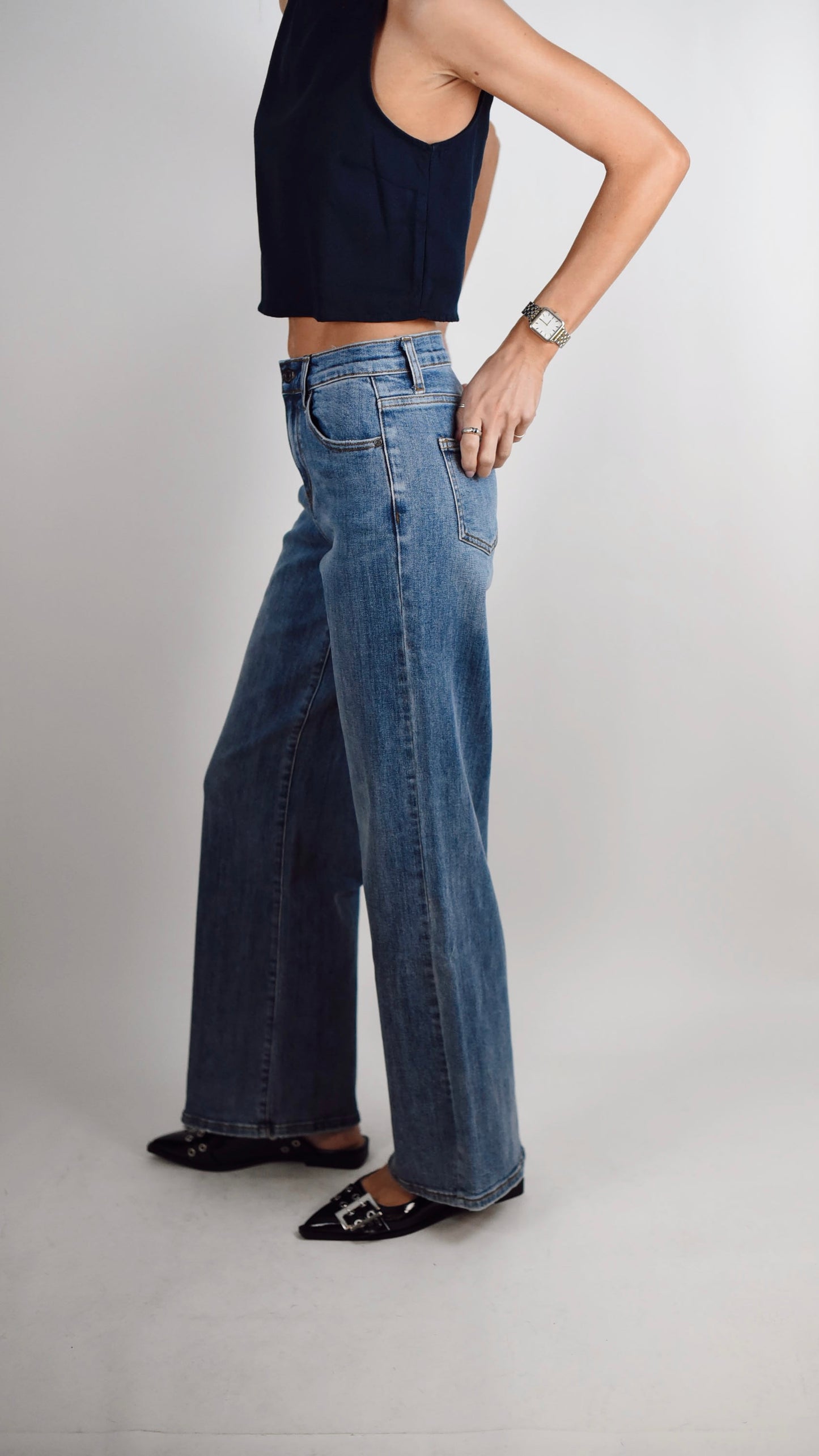 Miranda Navy Top