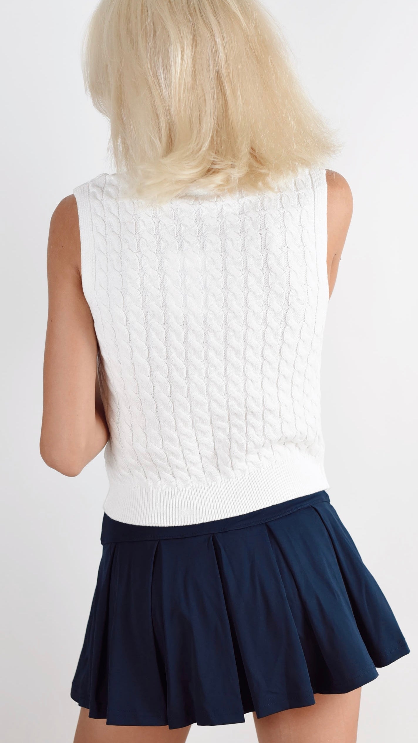 Maddie White Vest