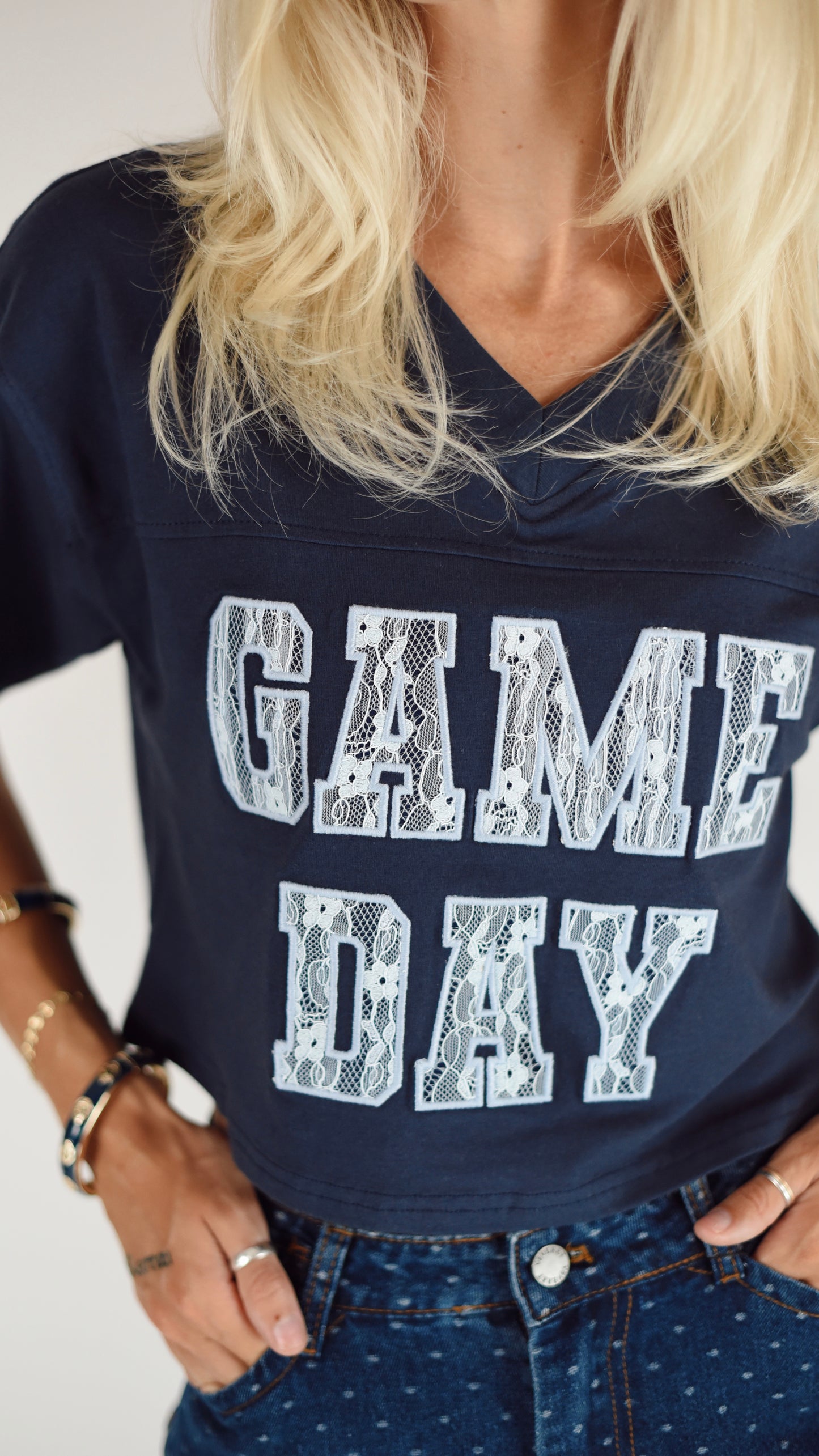Lace Game Day Top