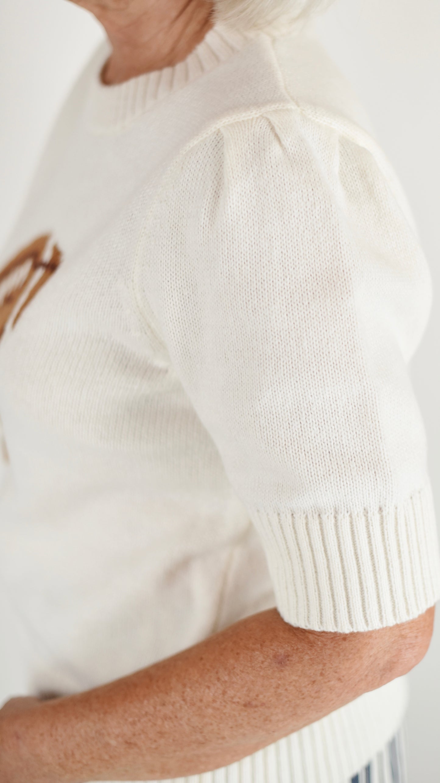 Fiona Ivory Football Sweater