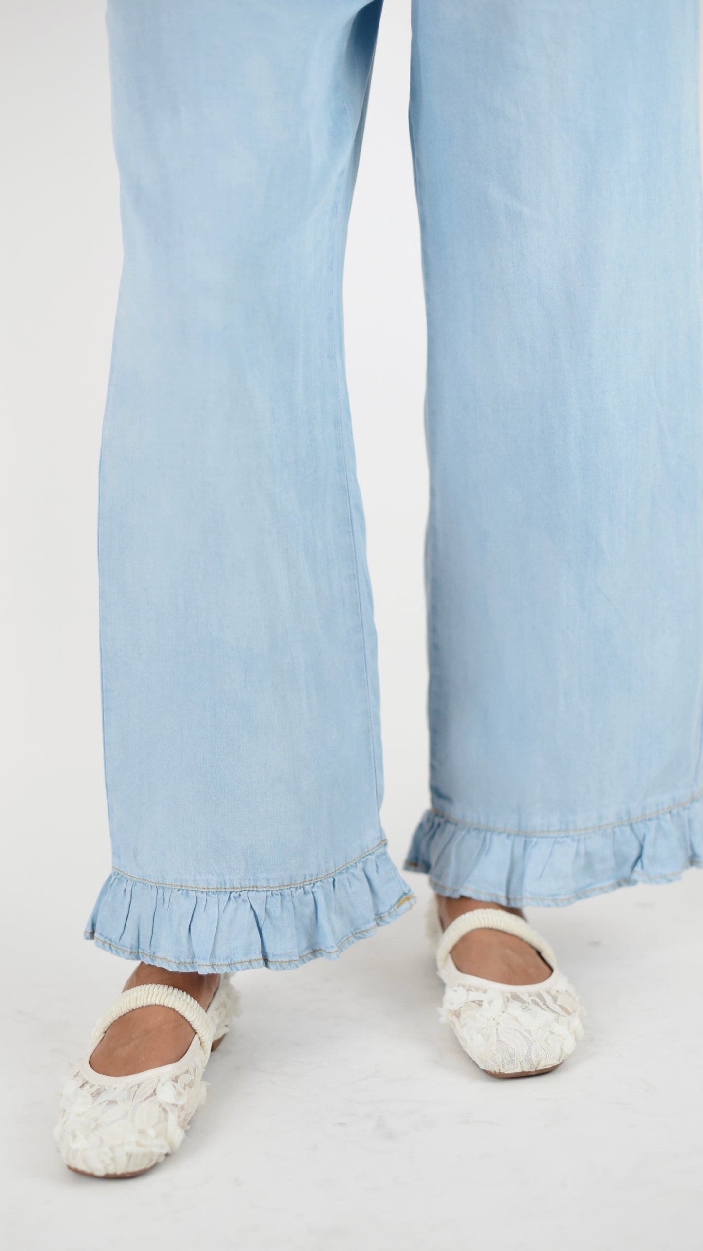 Emily Anne Embroidered Ruffle Pant Set
