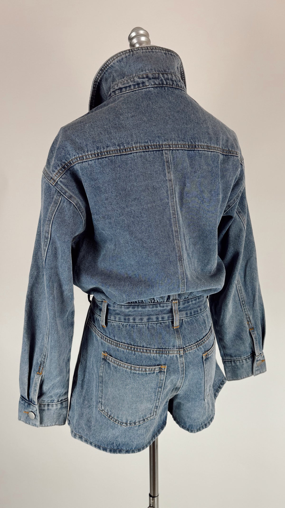 Maria Denim Skort Romper