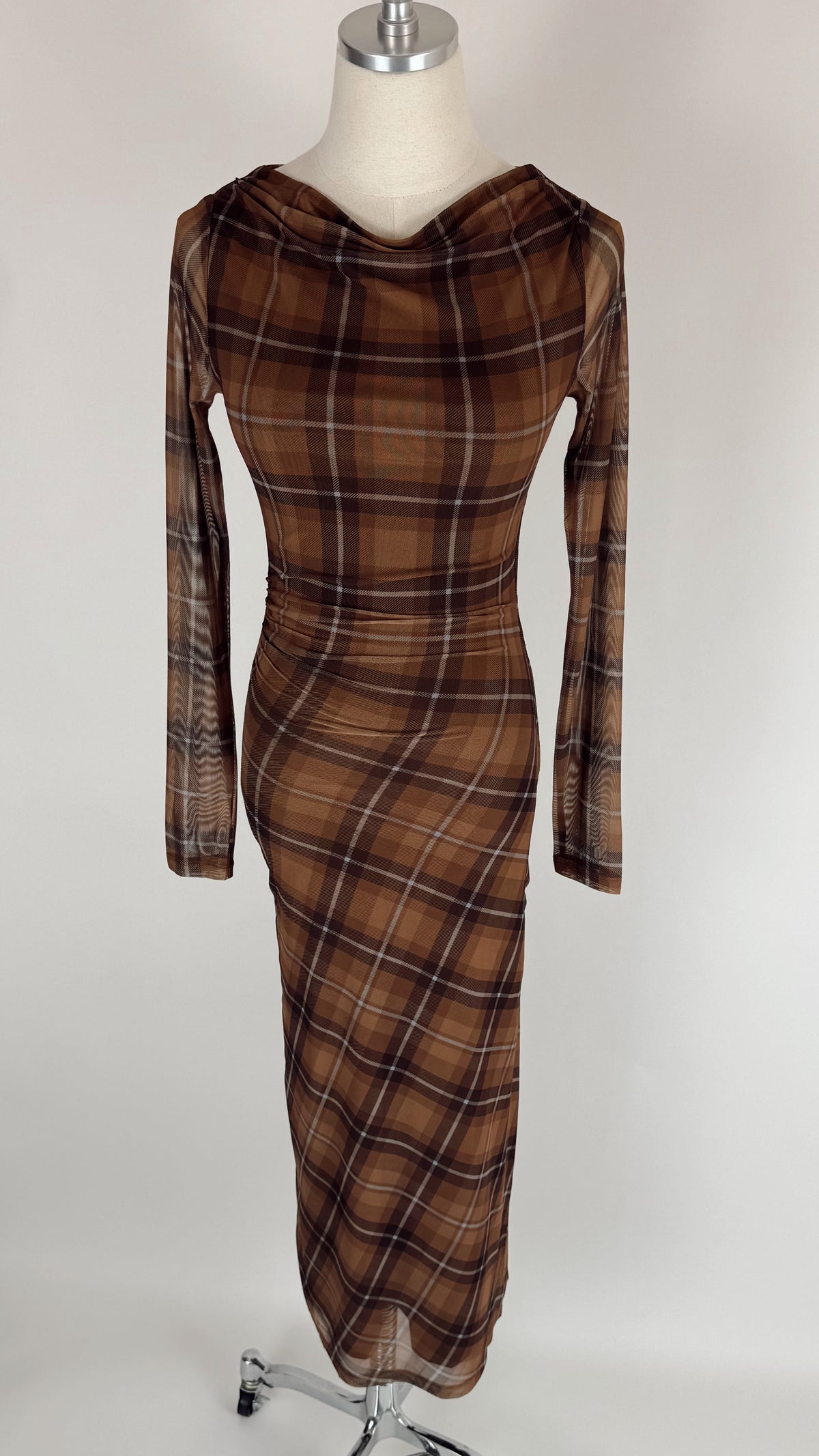Beatrice Plaid Maxi