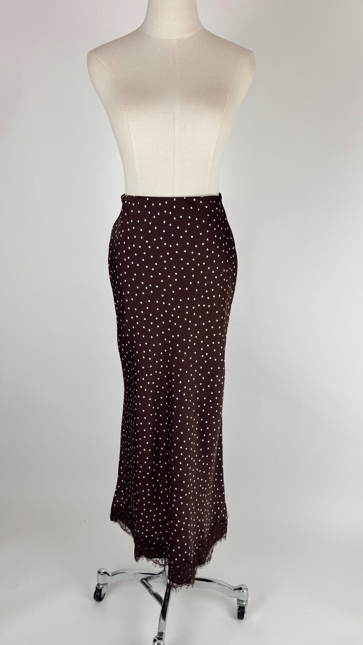 Rikki Chocolate Lace Midi Skirt