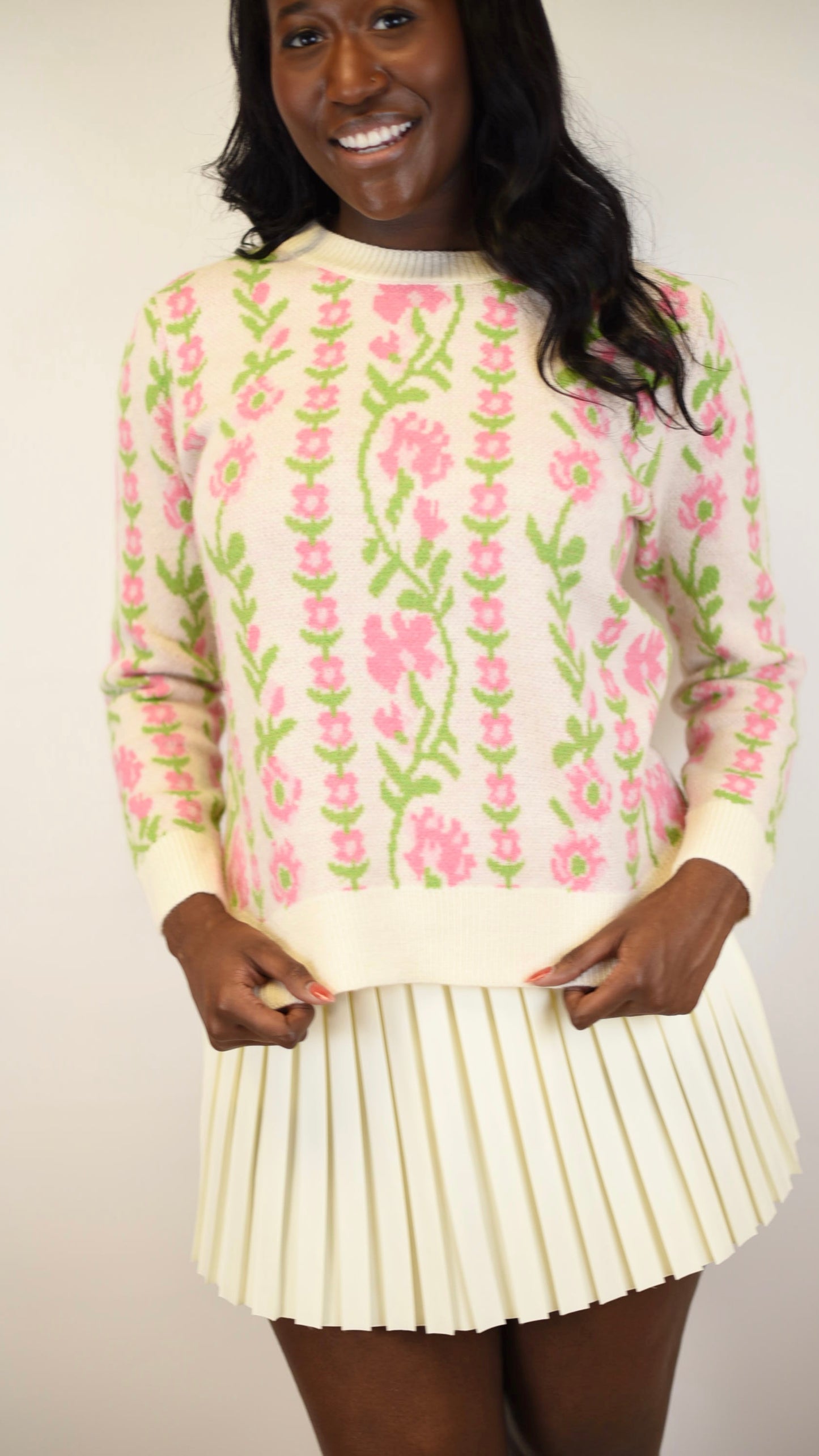 Caroline Floral Sweater