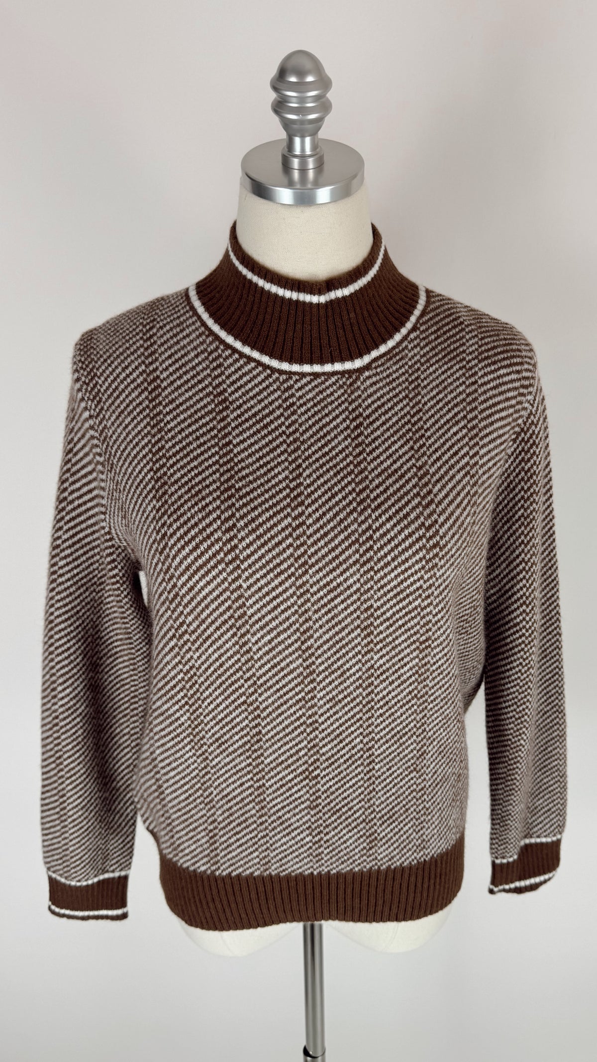 Lia Chocolate Turtle Neck Sweater