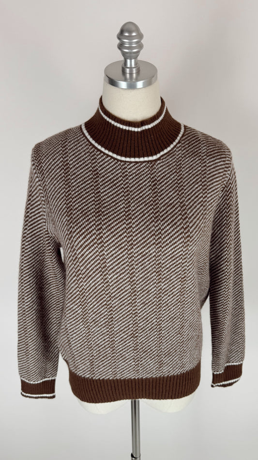 Lia Chocolate Turtle Neck Sweater