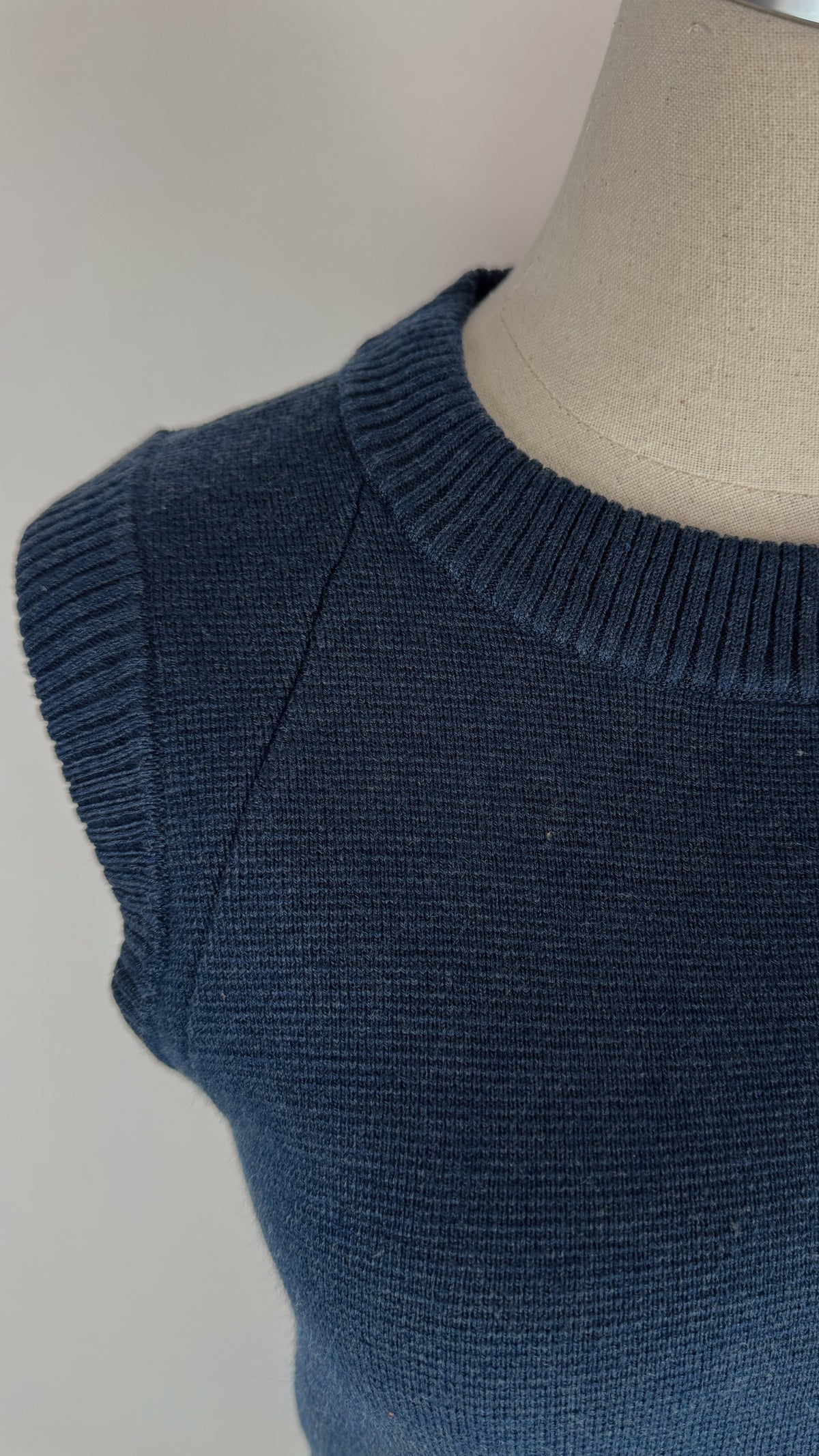 Kiley Navy Knitted Sweater Dress