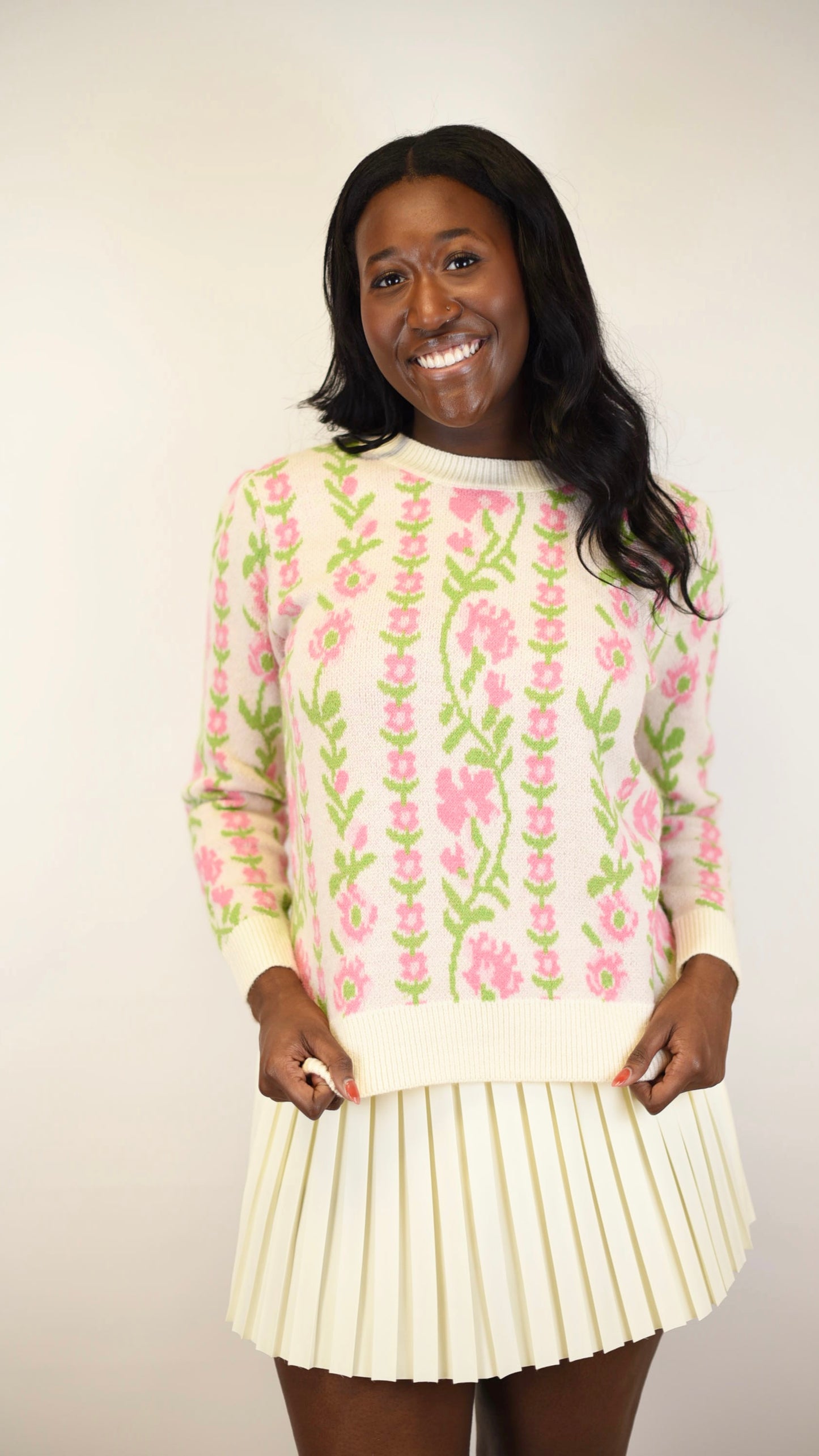 Caroline Floral Sweater