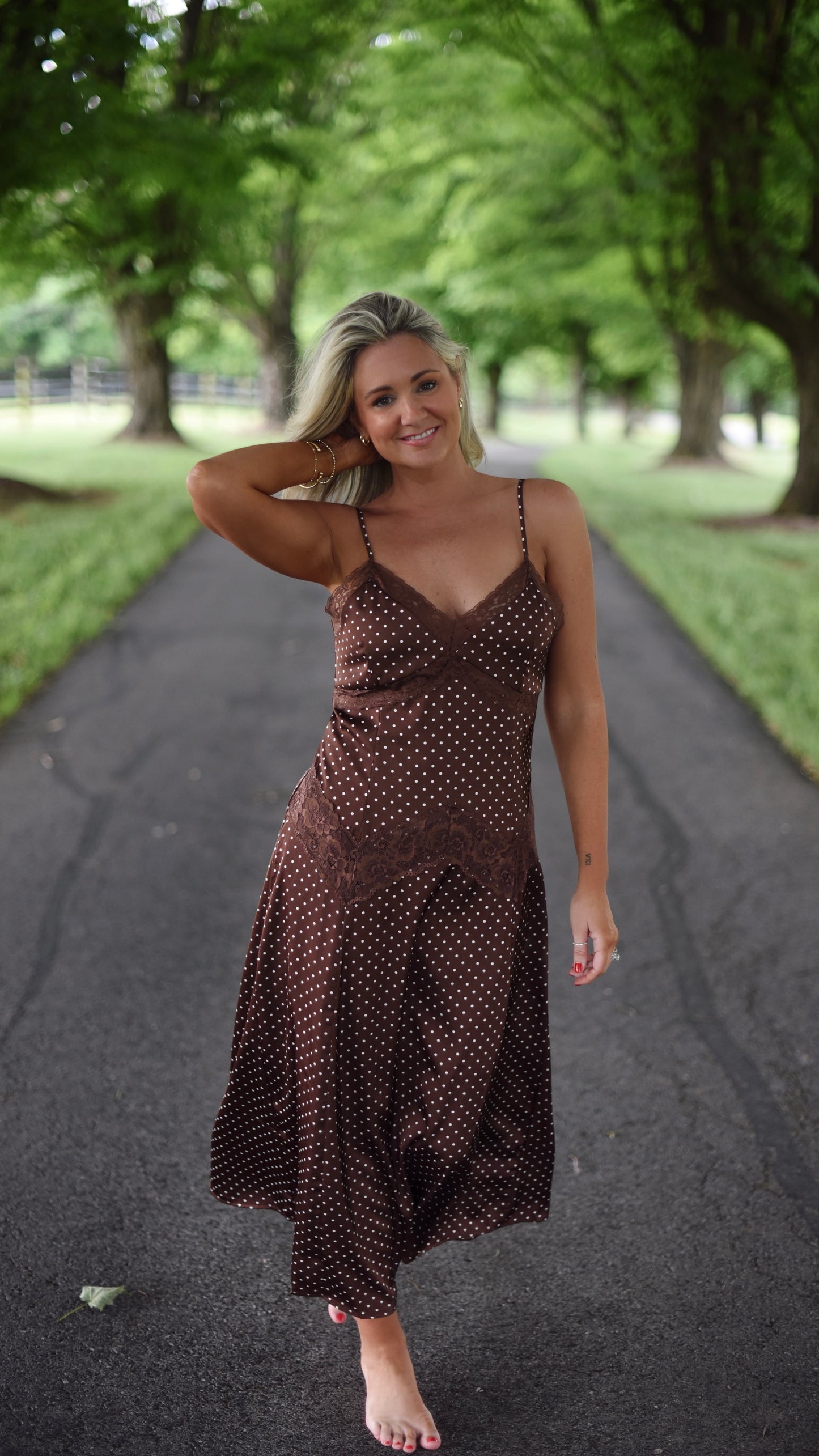 Malissa Brown Maxi Dress