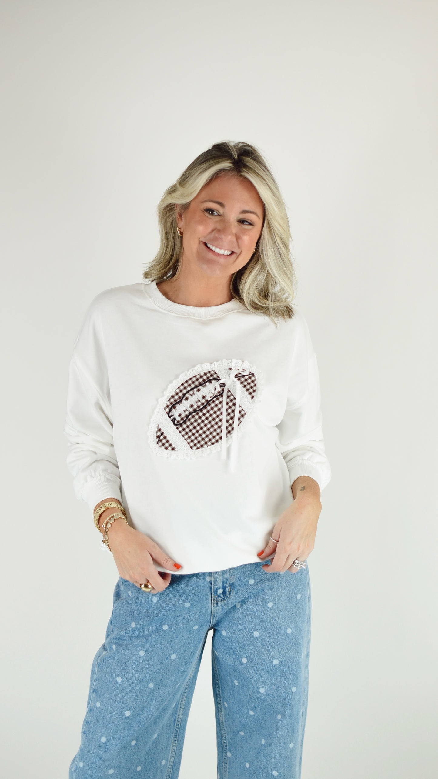Marley Football Patch Sweatshirt