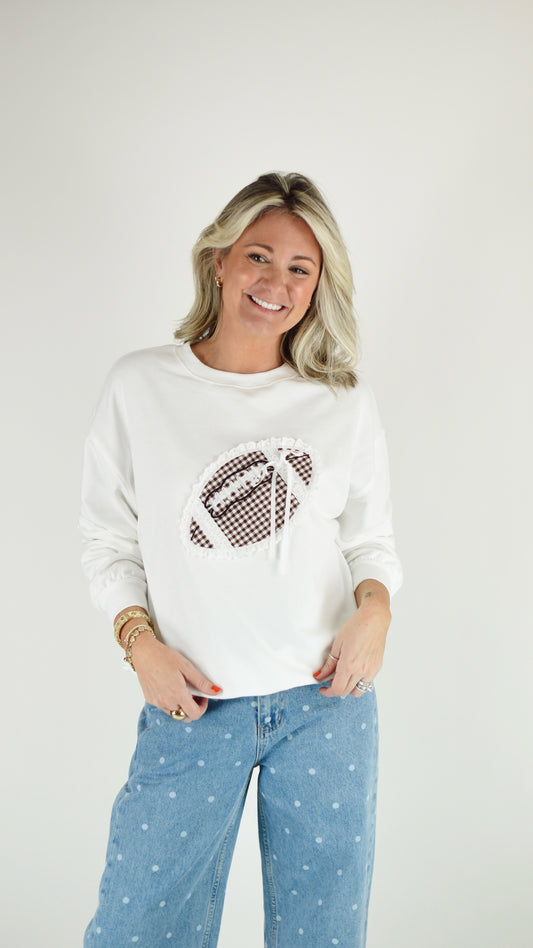 Marley Football Patch Sweatshirt