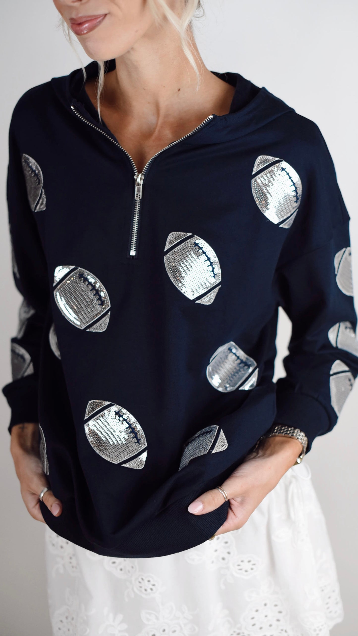 Bridget Navy Hoodie