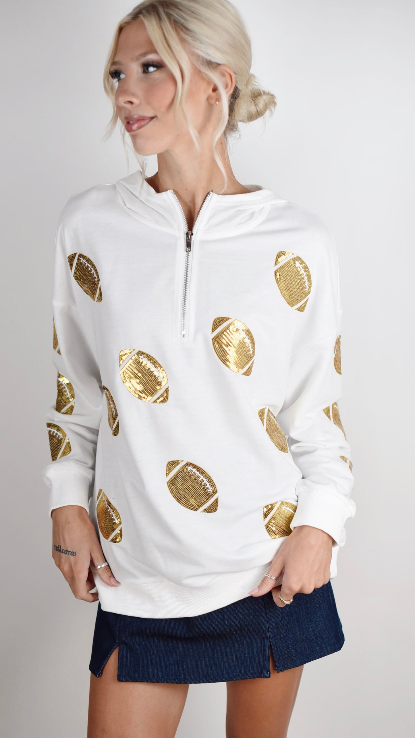 Bridget White Hoodie