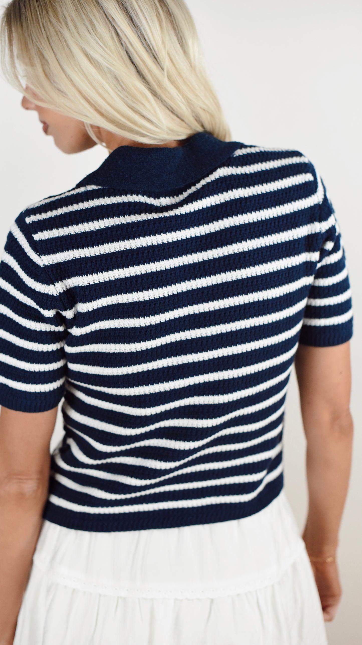 Billie Navy Top