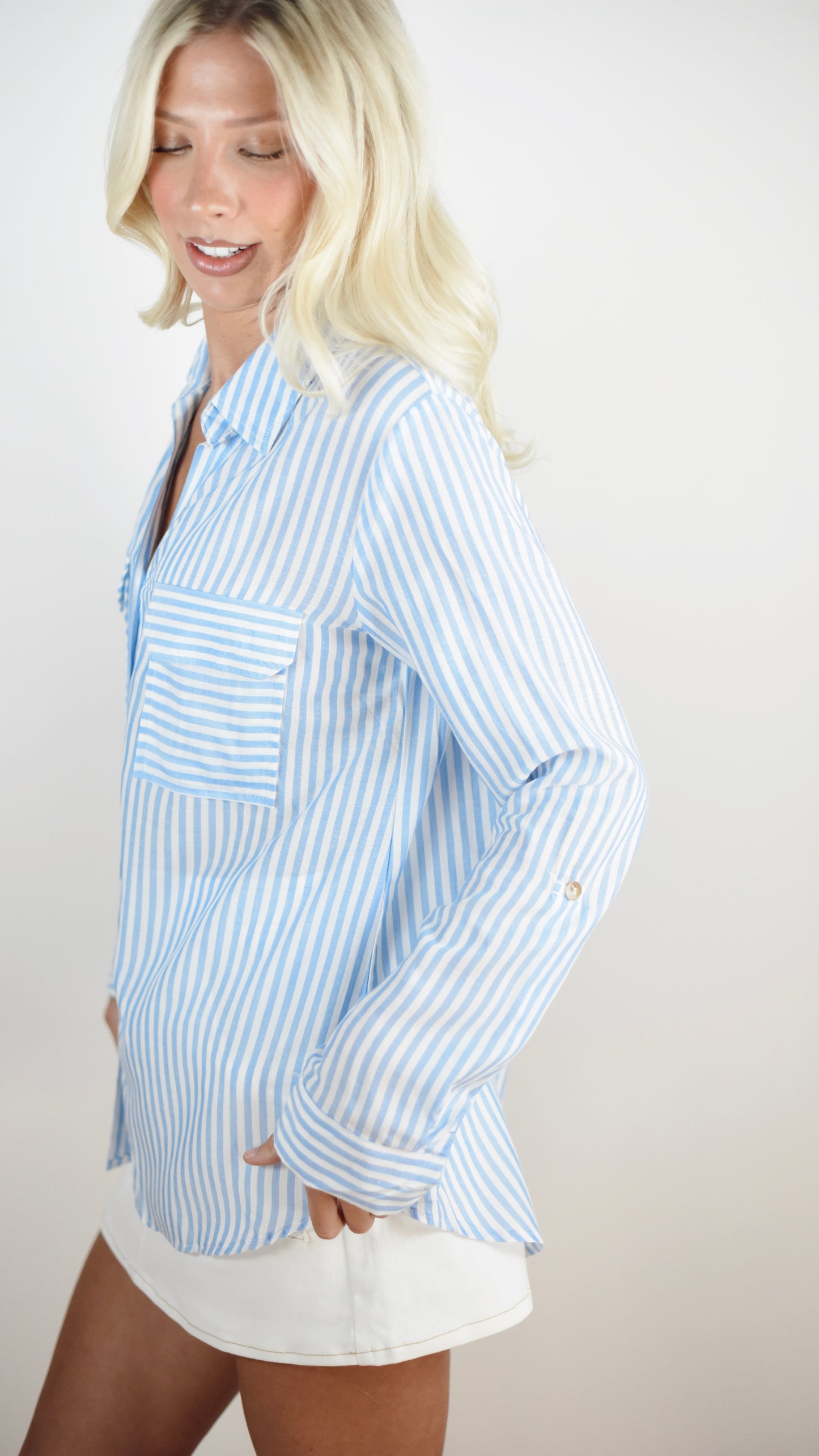 Clara Blue Top