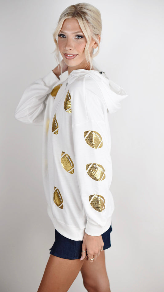 Bridget White Hoodie