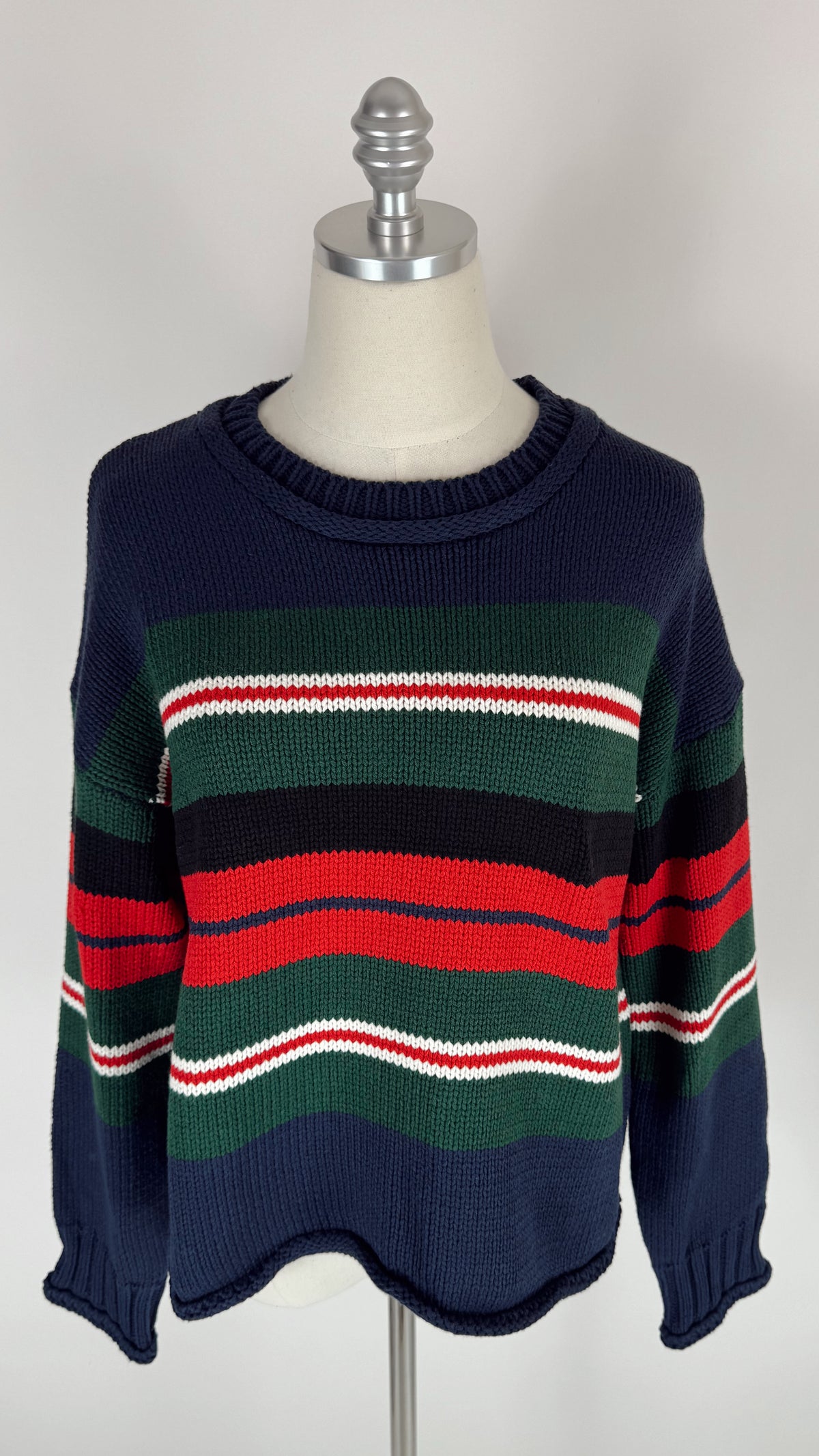 Hazel Navy Stripe Knit Sweater