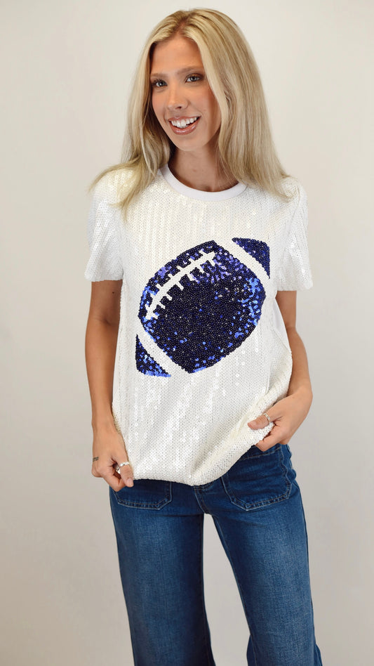 Evelyn Football Tee