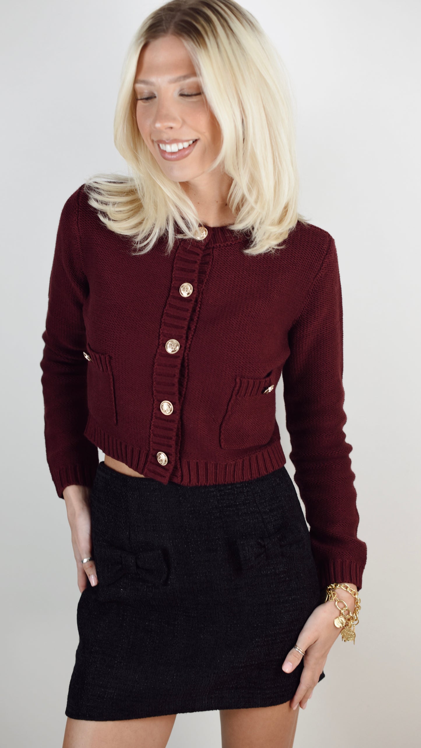Blair Burgundy Sweater