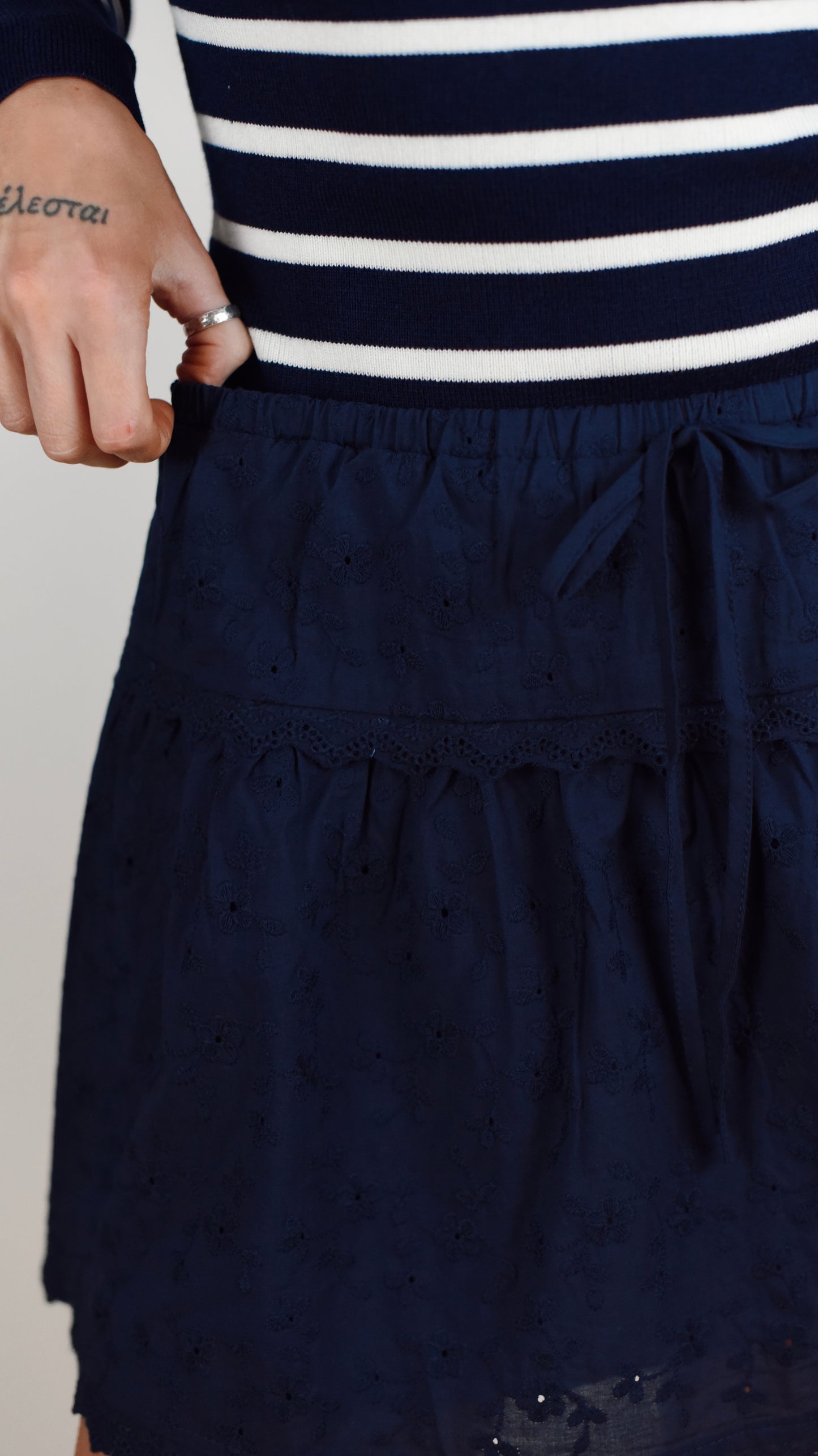 Kelly Navy Skirt