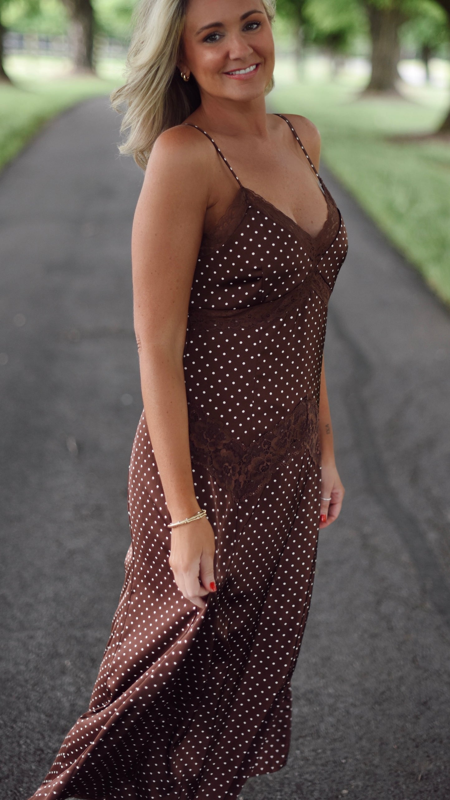 Malissa Brown Maxi Dress