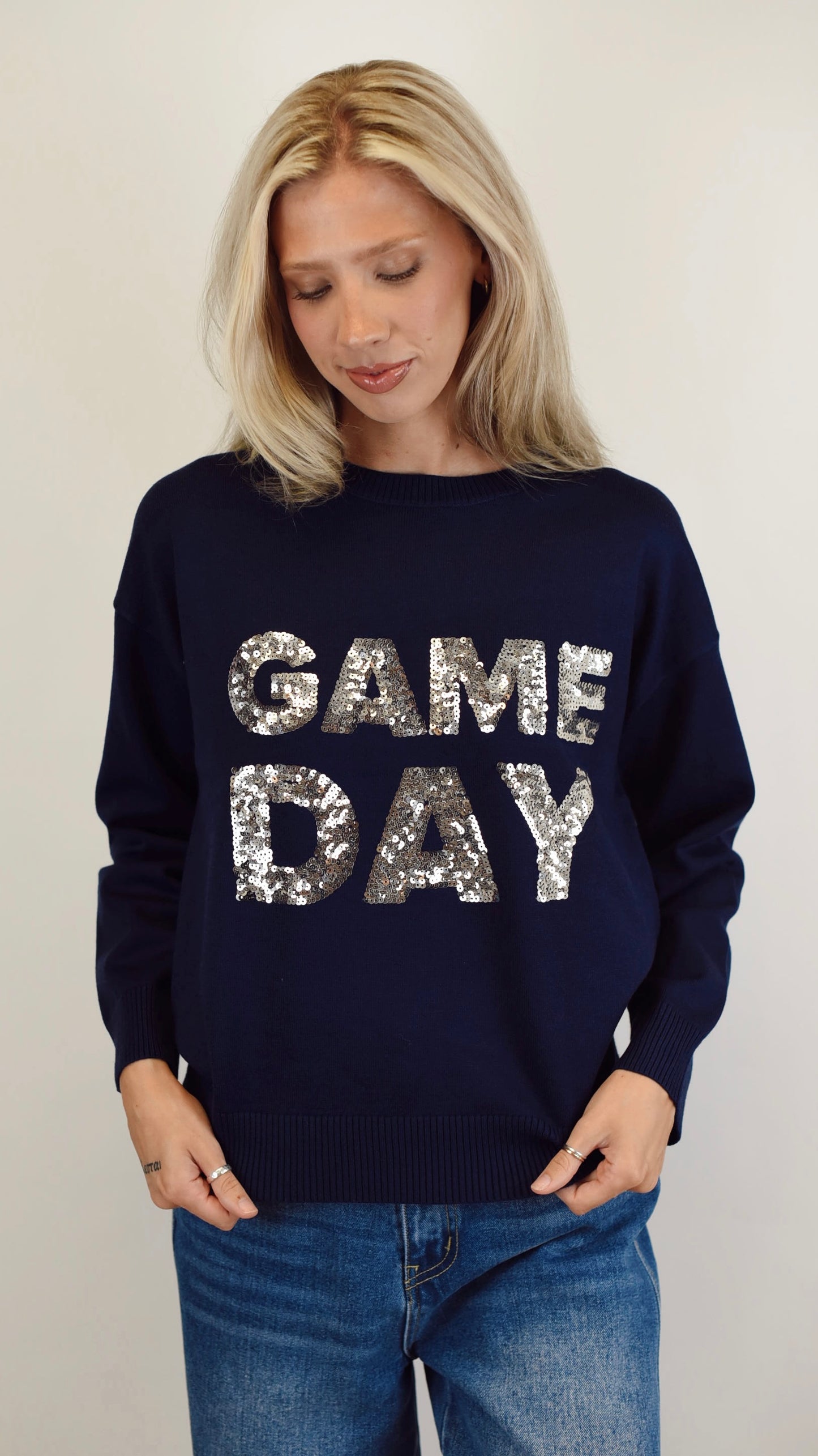 Katie Navy Game Day