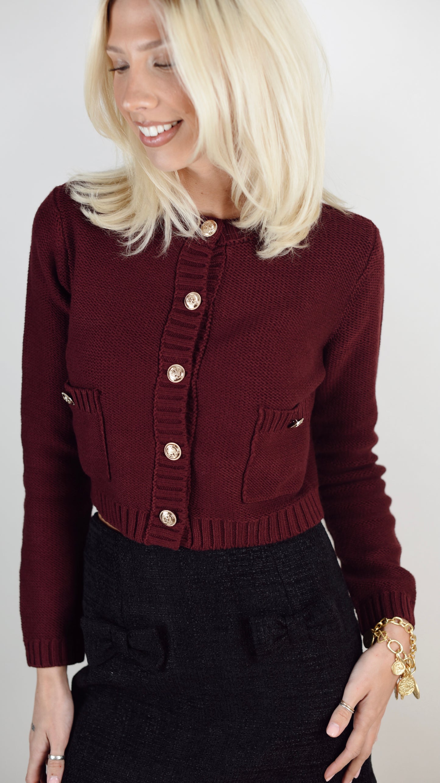 Blair Burgundy Sweater