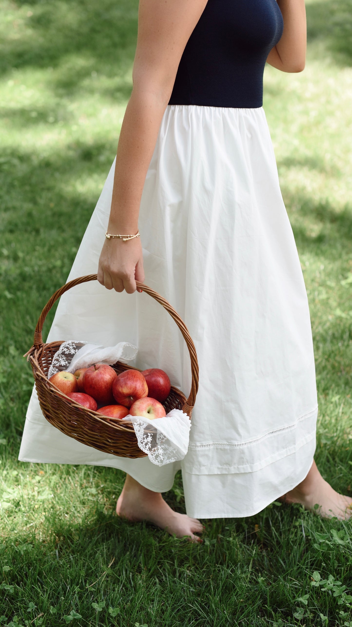 Rosa Navy and White Dress