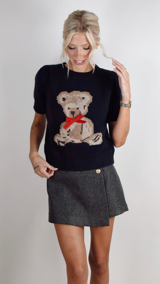 Teddy Bow Sweater