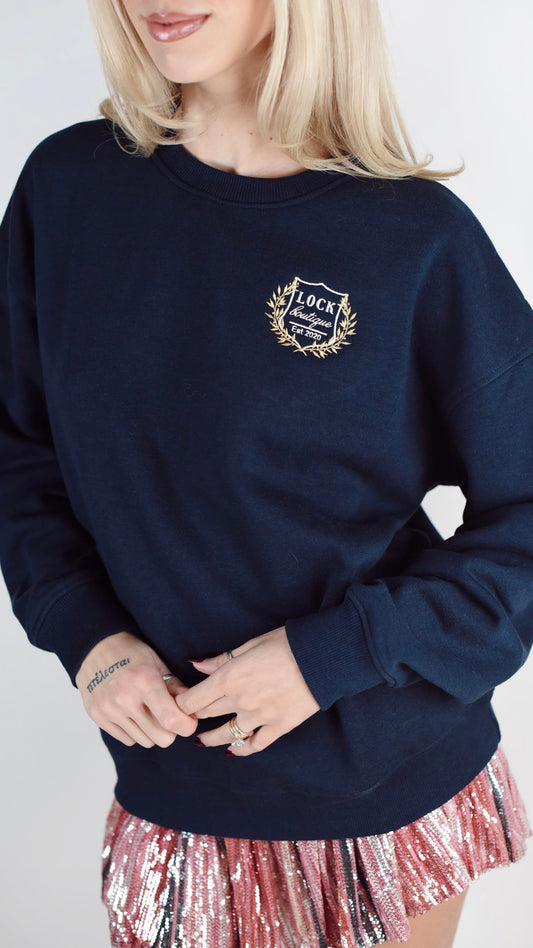 LOCK Crest Navy Crew