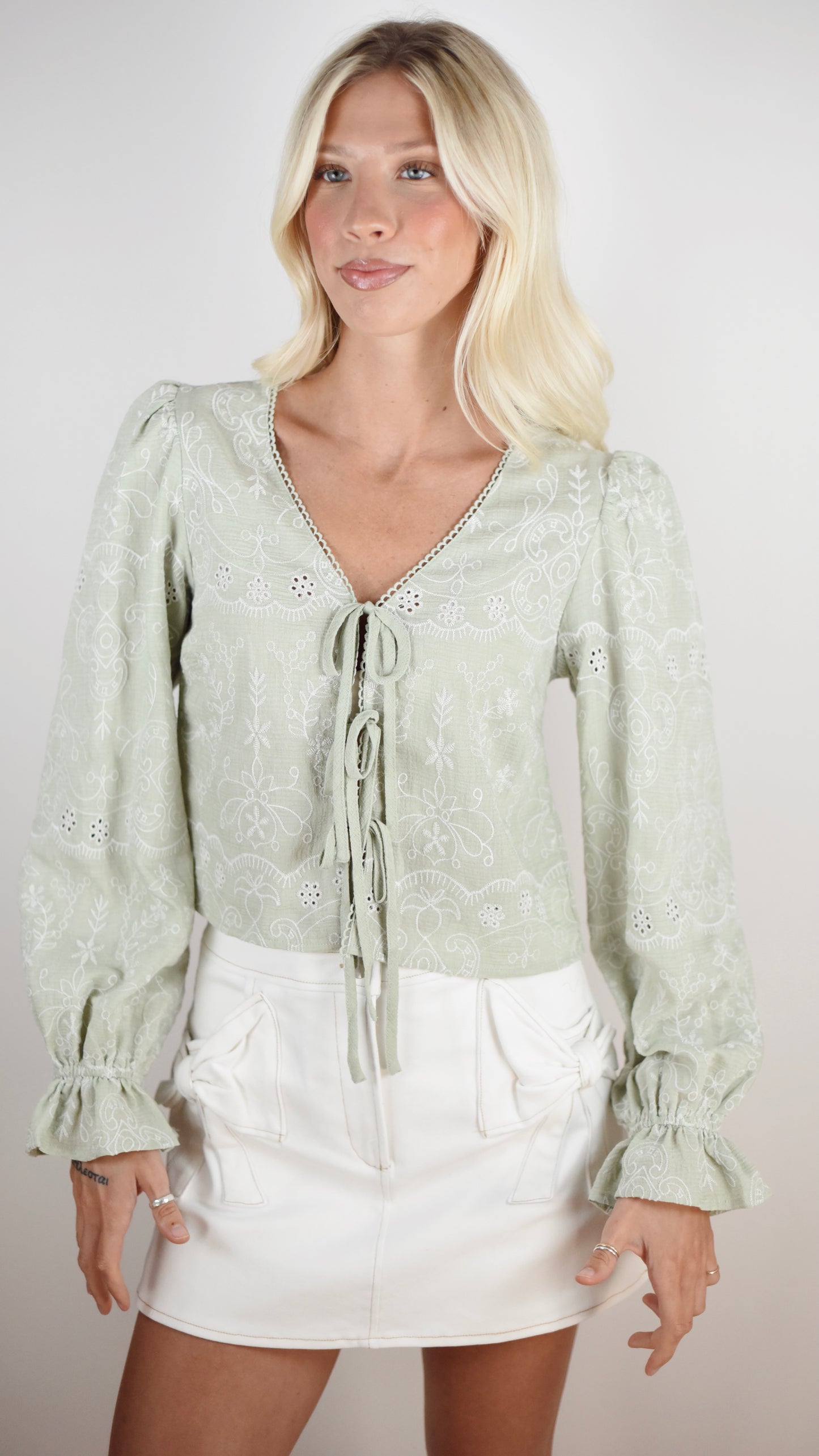 Mavis Green Top
