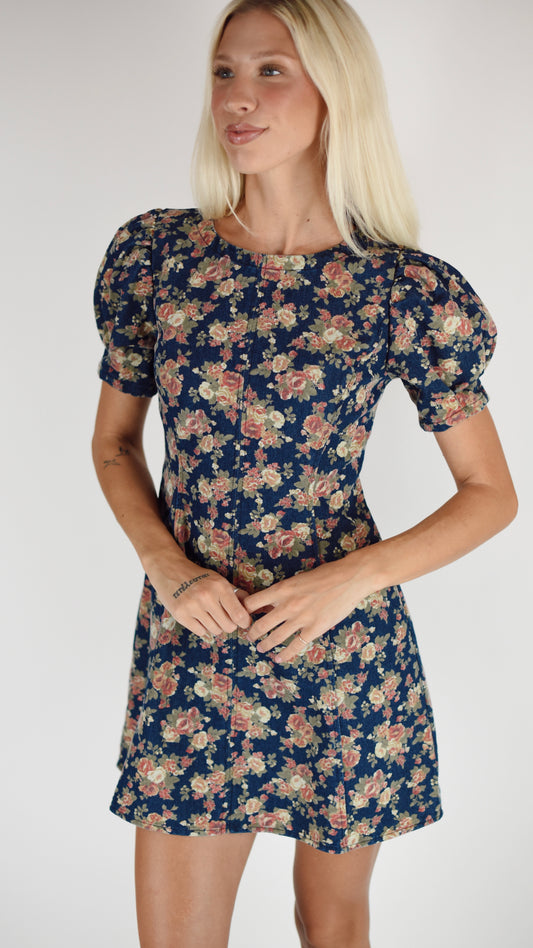 Margret Fall Floral Dress