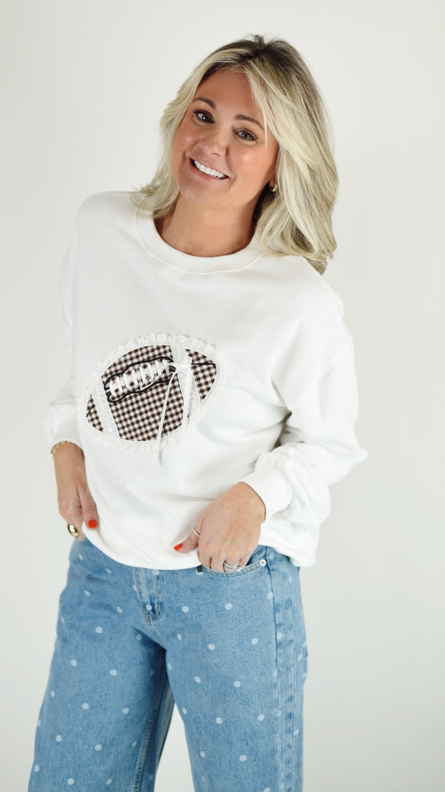 Marley Football Patch Sweatshirt