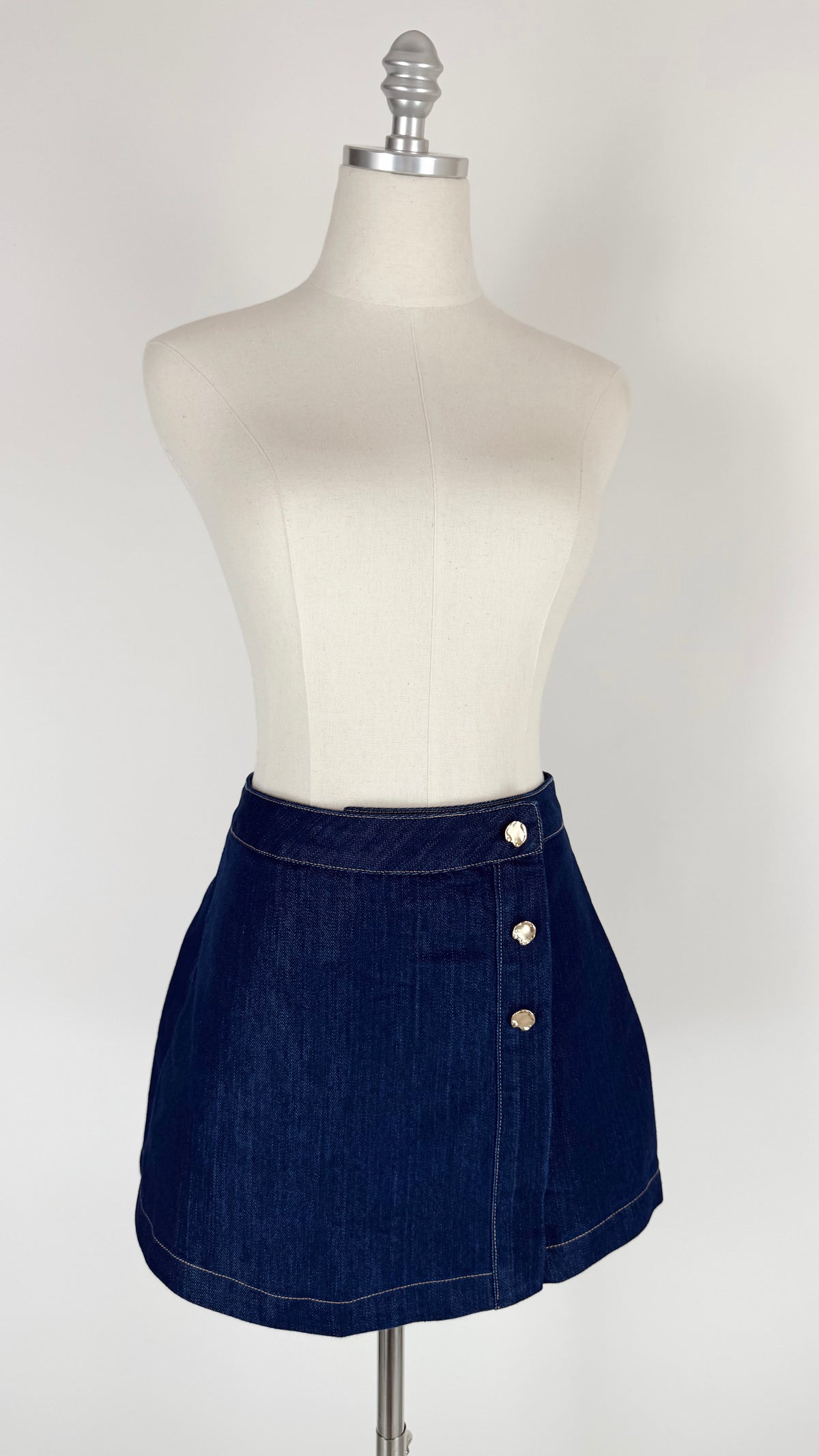 Sage Indigo Denim Skort
