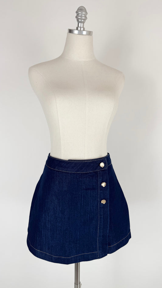 Sage Indigo Denim Skort