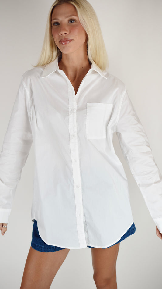 Maggie White Button Down Shirt