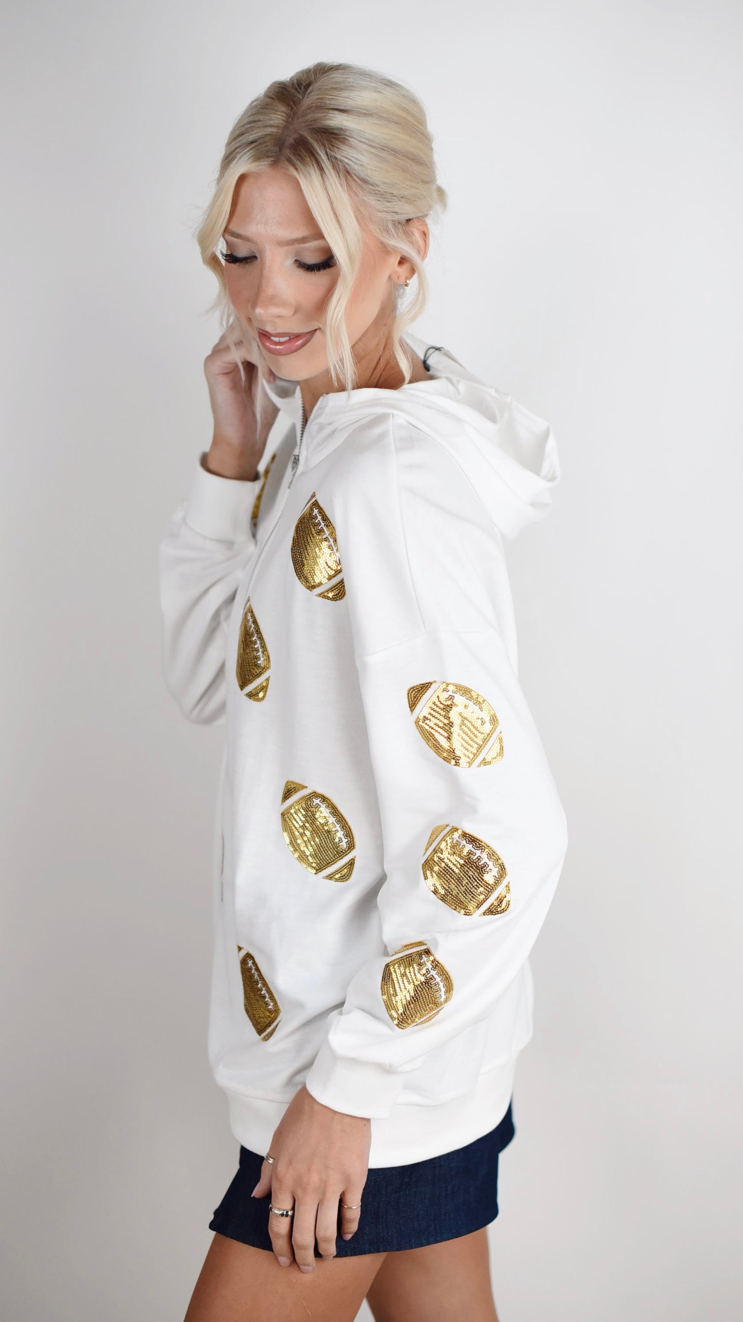 Bridget White Hoodie