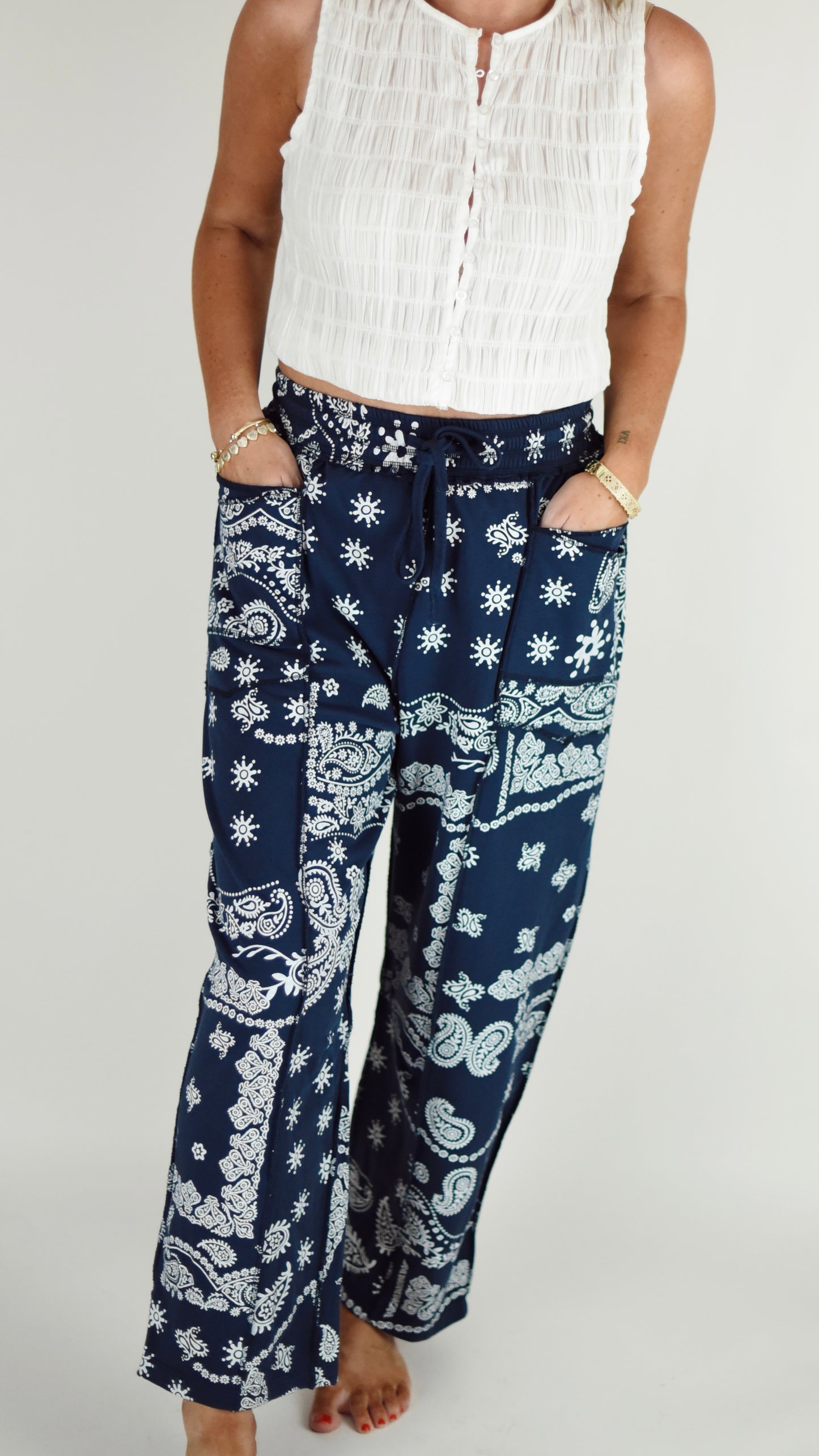 Bethany Bandana Barrel Pant