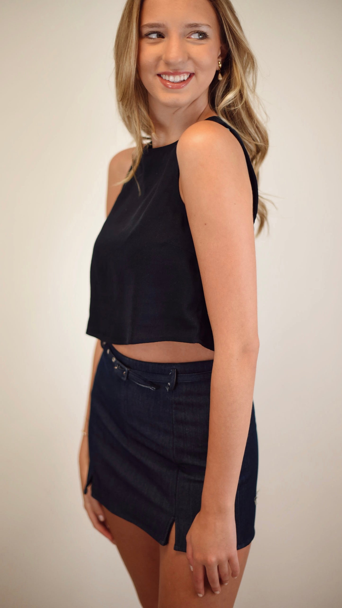 Miranda Navy Top