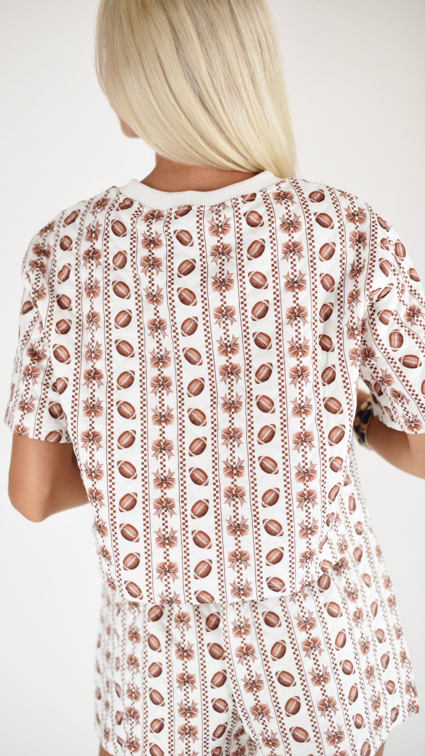 Louise Quilted Football Skort Set