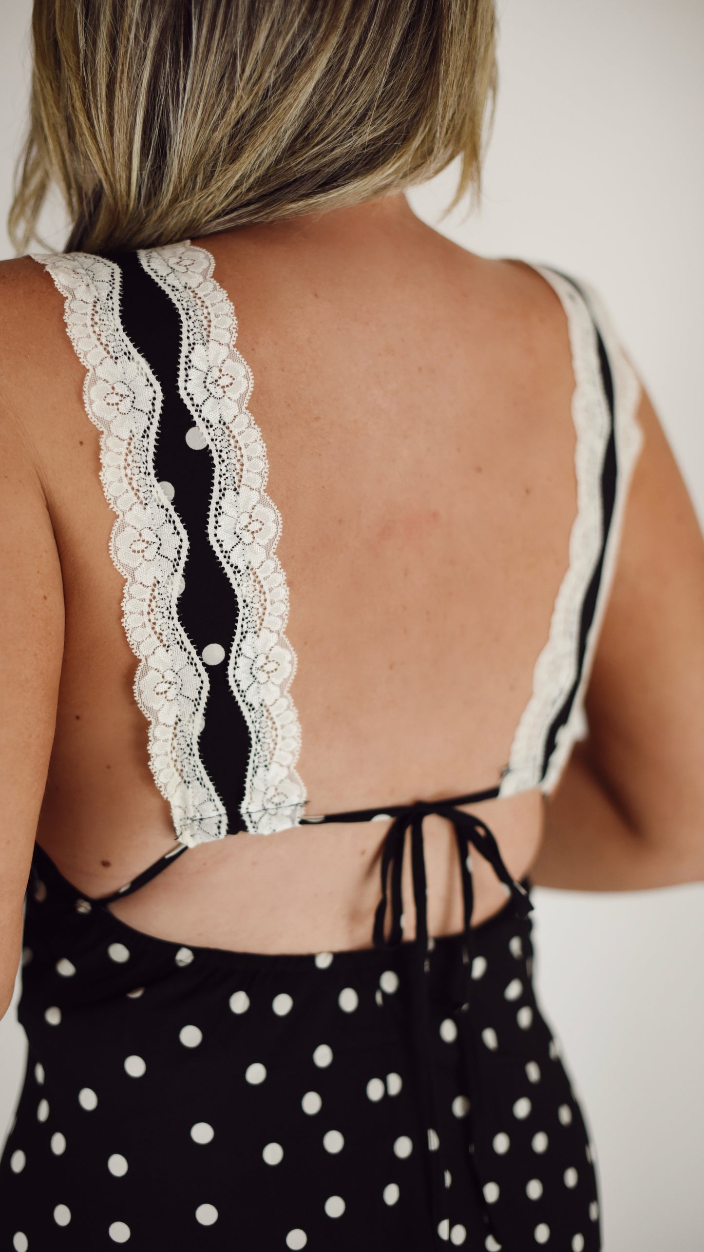 Jenna Black Polka Dot Slip Dress